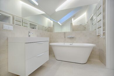 light modern bath